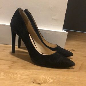 Classic Black Suede Stiletto Heels - Nine West